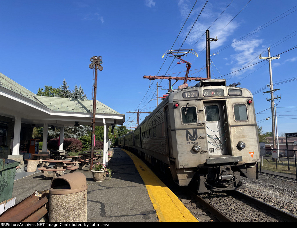 NJT heading away from Millington Station